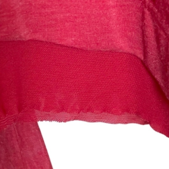 NANETTE Lapore Asymmetrical Scoop Neck Tank with Bow Poppy Red Women’s Medium. - Picture 7 of 16